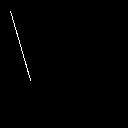 aktive image draw line width 128 height 128 from {10.1 10.9} to {30.3 80.6} antialiased 0